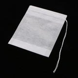 100 Pieces Disposable Tea Filter Bags Empty Tea Bags Drawstring 5x6cm