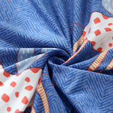 Max Elastic Sofa Cover 4 Sizes Sapphire Blue 2-Seater Happy Elf