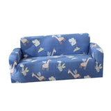 Max Elastic Sofa Cover 4 Sizes Sapphire Blue 2-Seater Happy Elf