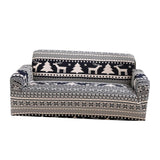 Max Elastic Sofa Cover 4 Sizes Sapphire Blue 2-Seater Beautiful Impression