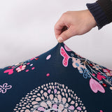 Max Elastic Sofa Cover 4 Sizes Sapphire Blue 2-Seater Christmas Deer