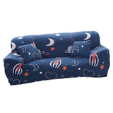 Max Elastic Sofa Cover 4 Sizes Sapphire Blue 3-Seater Star Sky