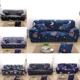 Max Elastic Sofa Cover 4 Sizes Sapphire Blue 3-Seater Star Sky