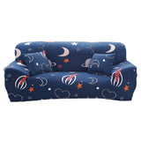 Max Elastic Sofa Cover 4 Sizes Sapphire Blue 3-Seater Star Sky