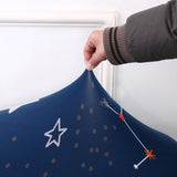 Max Elastic Sofa Cover 4 Sizes Sapphire Blue 3-Seater Star Sky