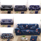 Max Elastic Sofa Cover 4 Sizes Sapphire Blue 3-Seater Star Sky