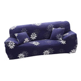 Max Elastic Sofa Cover 4 Sizes Sapphire Blue 3-Seater Elegant Bloom