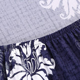 Max Elastic Sofa Cover 4 Sizes Sapphire Blue 3-Seater Elegant Bloom