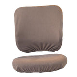 Removable Stretch Soft Slipcover Office Computer Chair Covers Brown