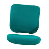 Removable Stretch Soft Slipcover Office Computer Chair Covers Blue