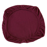 Universal Spandex Stretch Wedding Dining Room Chair Seat Cover Dark Purple