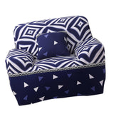 Max Elastic Sofa Cover 4 Sizes Sapphire Blue 1-Seater Roman Knight