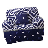 Max Elastic Sofa Cover 4 Sizes Sapphire Blue 1-Seater Roman Knight