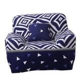 Max Elastic Sofa Cover 4 Sizes Sapphire Blue 1-Seater Roman Knight
