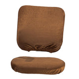 Max Removable Stretchable Slipcover Office Computer Chair Covers Brown