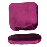 Removable Stretchable Slipcover Office Computer Chair Covers Deep Purple