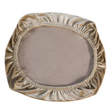 Soft Velvet Stretch Wedding Dining Room Chair Seat Cover Khaki