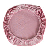 Soft Velvet Stretch Wedding Dining Room Chair Seat Cover Pink
