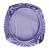 Soft Velvet Stretch Wedding Dining Room Chair Seat Cover Purple