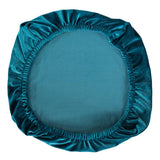 Soft Velvet Stretch Wedding Dining Room Chair Seat Cover Dark Blue