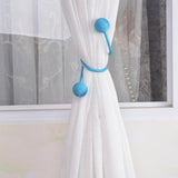 Max 1Pcs Curtain Tiebacks/Clips Creative Drapery Holdback Buckles Lake Blue