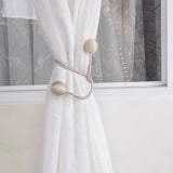 Max 1Pcs Curtain Tiebacks/Clips Creative Drapery Holdback Buckles Beige_2