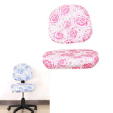 Max Elastic Separate Office Computer Rotating/Swivel Chair Cover  Rose_Pink