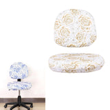 Max Elastic Separate Office Computer Rotating/Swivel Chair Cover  Rose_Yellow