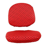 Max Elastic Separate Office Computer Rotating/Swivel Chair Cover  Grid_Red