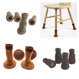 Max 4 Pieces Furniture Chair Leg Socks for Hardwood Floor Protectors Coffee