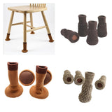 Max 4 Pieces Furniture Chair Leg Socks for Hardwood Floor Protectors Coffee