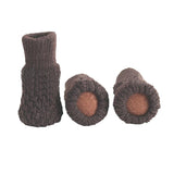 Max 4 Pieces Furniture Chair Leg Socks for Hardwood Floor Protectors Coffee