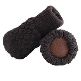 Max 4 Pieces Furniture Chair Leg Socks for Hardwood Floor Protectors Coffee