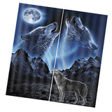 Max 2 Panels Set Teen Animal Decor 3D Print Window Curtain Drapes Wolf - Aladdin Shoppers