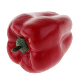 Realistic Artificial Plastic Vegetables Decorative Food Bell Pepper Red