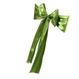 Satin Sashes Bows Chair Cover Bow Sash Wedding Events Supplies Green