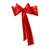 Satin Sashes Bows Chair Cover Bow Sash Wedding Events Supplies Red