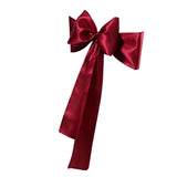 Max Satin Sashes Bows Chair Cover Bow Sash Wedding Events Supplies Wine Red