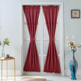 Max Living Room Kitchen Door Window Curtain Valance Drape Wine Red - 137x102cm