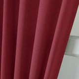 Max Living Room Kitchen Door Window Curtain Valance Drape Wine Red - 137x183cm