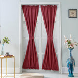 Max Living Room Kitchen Door Window Curtain Valance Drape Wine Red - 137x183cm