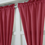 Max Living Room Kitchen Door Window Curtain Valance Drape Wine Red - 137x183cm