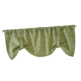 Max 132x46cm Decorative Tier Curtain Short Curtain Half Kitchen Valance Green
