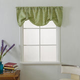 Max 132x46cm Decorative Tier Curtain Short Curtain Half Kitchen Valance Green