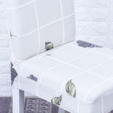 Max Stretch Short Removable Dining Chair Cover Slipcover Decor Leaves