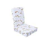 Stretch Short Removable Dining Chair Cover Slipcover Decor Yellow Flower