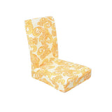 Max Stretch Short Removable Dining Chair Cover Slipcover Decor Yellow Vine