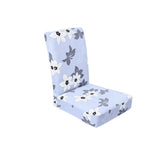 Max Stretch Short Removable Dining Chair Cover Slipcover Decor White Flower