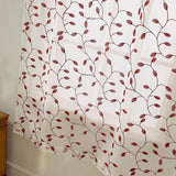 Max 46x63inch Embroidered Kitchen Tie Up Shade Curtains  Leaves (117x160cm)