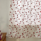 Max 46x63inch Embroidered Kitchen Tie Up Shade Curtains  Leaves (117x160cm)